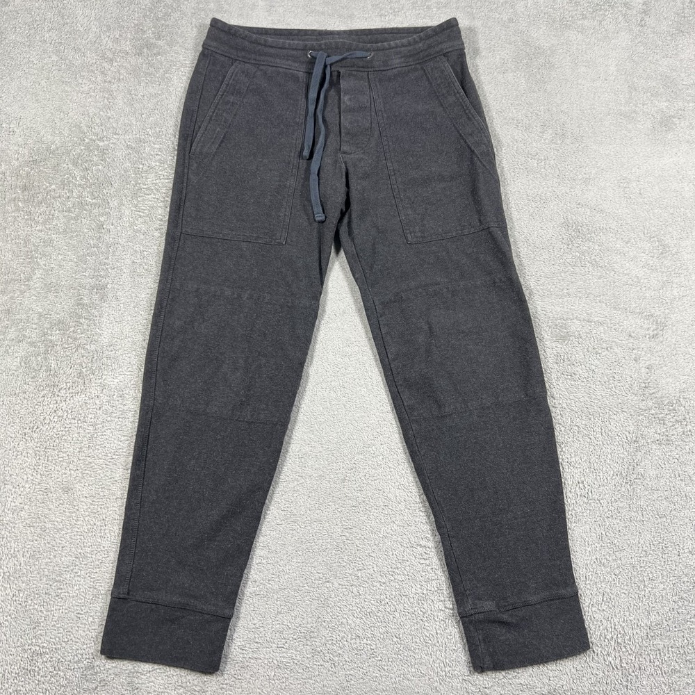 James Perse Knit Jogger Pants Mens 0 (XS) Gray Sweats 27" Inseam